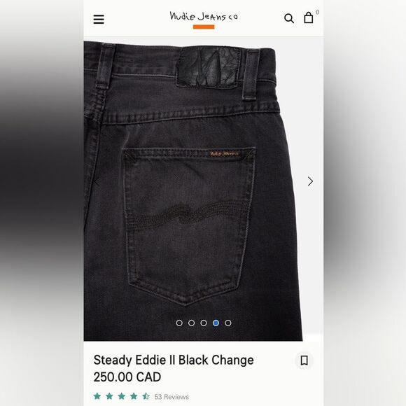Nudie Steady Eddie II Black Change Jeans - Picture 5 of 14